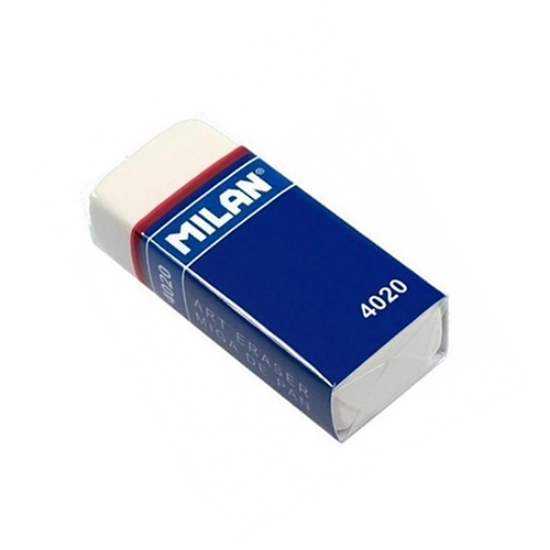 Imagem de BORRACHA MILAN SOFT BRANCA 4020 (MIOLO DE PAO)