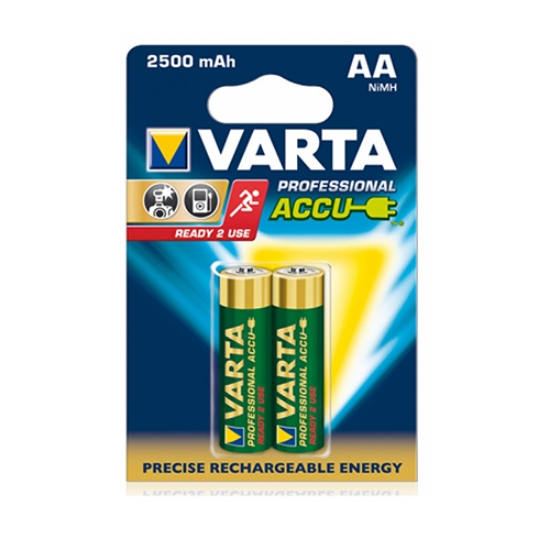 Imagem de BLISTER 2 PILHAS RECARREGÁVEIS AA HR6 1.2V 2600MAH VARTA (5716)
