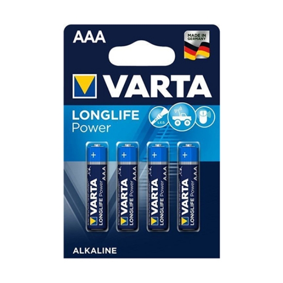 Picture of BLISTER 4 PILHAS ALCALINAS AAA LR03 1.5V VARTA LONGLIFE POWER (4903)