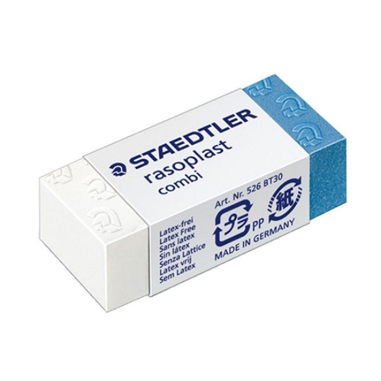 Imagem de BORRACHA MISTA STAEDTLER RASOPLAST COMBI 526 BT30 BRANCA/AZ.