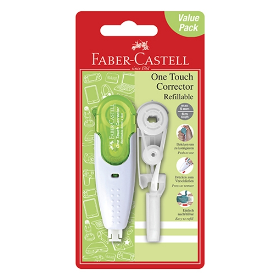 Imagem de BLISTER 1 FITA CORRECTORA 5MMX6MT FABER-CASTELL ONE TOUCH