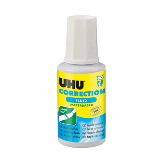 Imagem de FRASCO CORRECTOR C/PINCEL UHU CORRECTION FLUID 50460 20ML