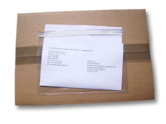 Imagem de ENV. "CONTEM DOCUMENTOS" 160X240MM ADES.TRANSP. S/IMPRESSAO