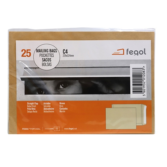 Picture of EMB.25 SACOS FEGOL C/4 229X324 KRAFT 90GR ADES.