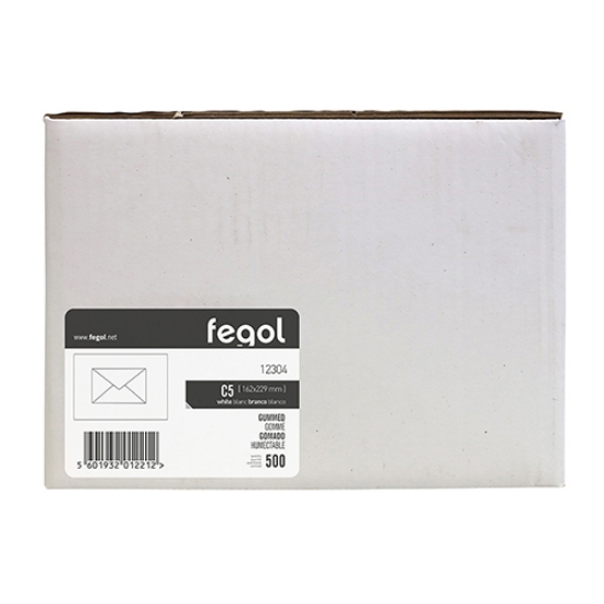 Picture of ENV. C/5 162X229 BRANCO 90GR P.BICO FEGOL 12304 (CX.500UDS)
