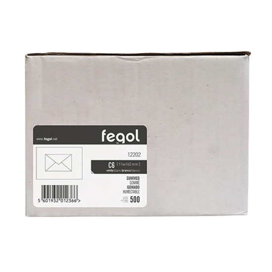 Imagem de ENV. C/6 114X162 BRANCO 90GR P.BICO FEGOL 12202 (CX.500UNI)