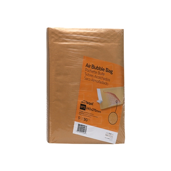 Imagem de SACO ALMOFADADO KRAFT Nº5(E) 240X275MM (BOLHAS DE AR)