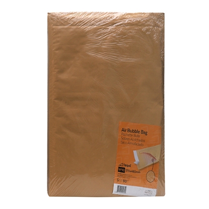Imagem de SACO ALMOFADADO KRAFT Nº10(K) 370X480MM (BOLHAS DE AR)