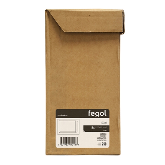 Imagem de SACO B/4 250X353 KRAFT 90GR ADES. FEGOL 12702 (CX.250UNI)