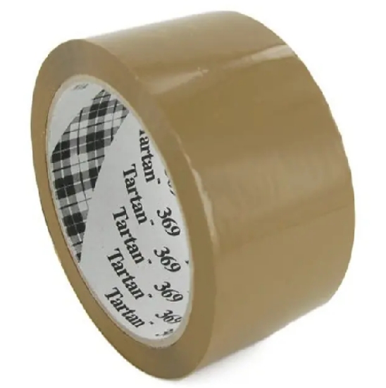 Imagem de ROLO FITA ADESIVA 50MMX66MT TARTAN 369 CASTANHA (HAVANA)