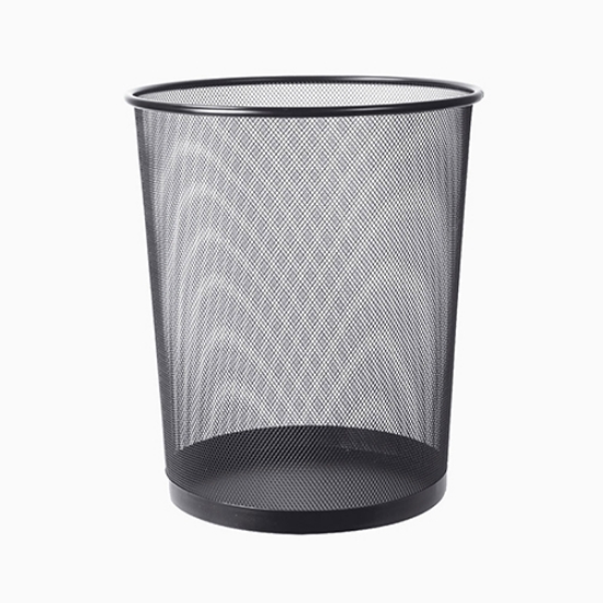 Imagem de CESTO PAPEIS INUTEIS ECON. METAL REDE PRETO REF.9190B