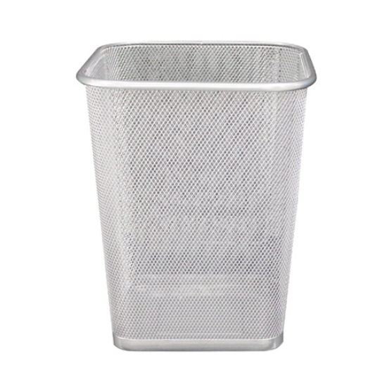 Imagem de CESTO PAPEIS INUTEIS FEGOL METAL REDE PRATA (111-2)