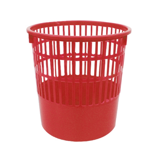 Imagem de CESTO PAPEIS INUTEIS FEGOL PLAST.REDE 13LT 302 VERMELHO