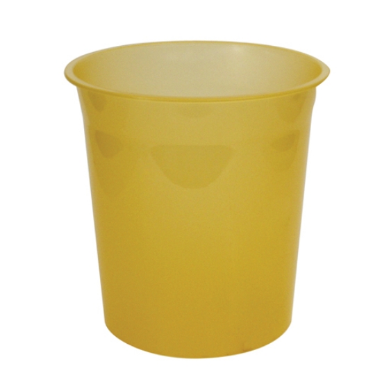 Imagem de CESTO PAPEIS INUTEIS FEGOL PLAST.TRANSL.13LT 300 AMAR.FLUOR.