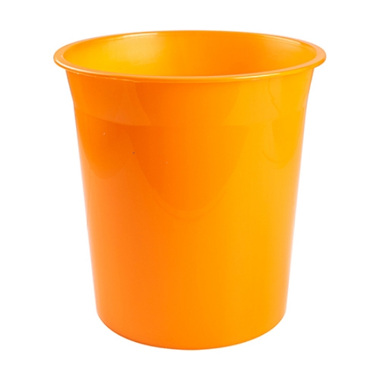 Imagem de CESTO PAPÉIS INÚTEIS PLÁSTICO TRANSLÚCIDO 13LT LARANJA