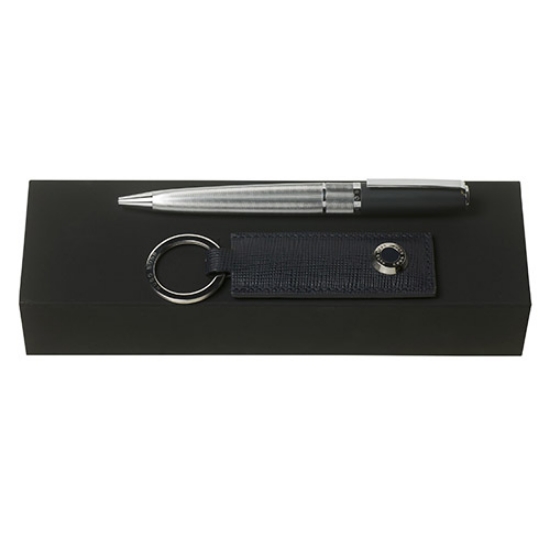 Imagem de CONJUNTO HUGO BOSS "ESFEROGRÁFICA + PORTA-CHAVES" (HPBK804N)