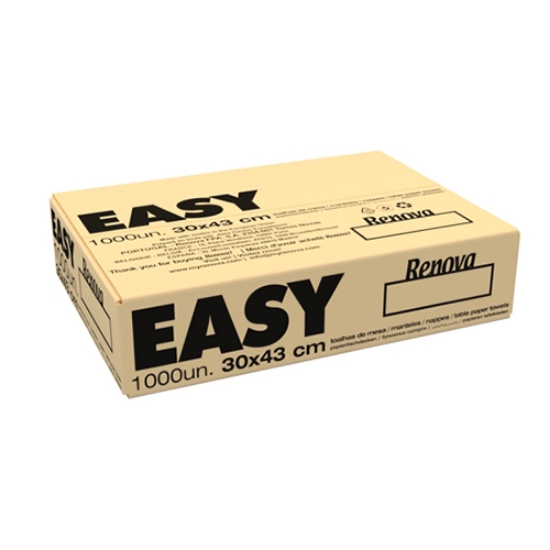 Picture of TOALHAS DE MESA BRANCO 30X43CM RENOVA EASY (CAIXA 1000 UNI)