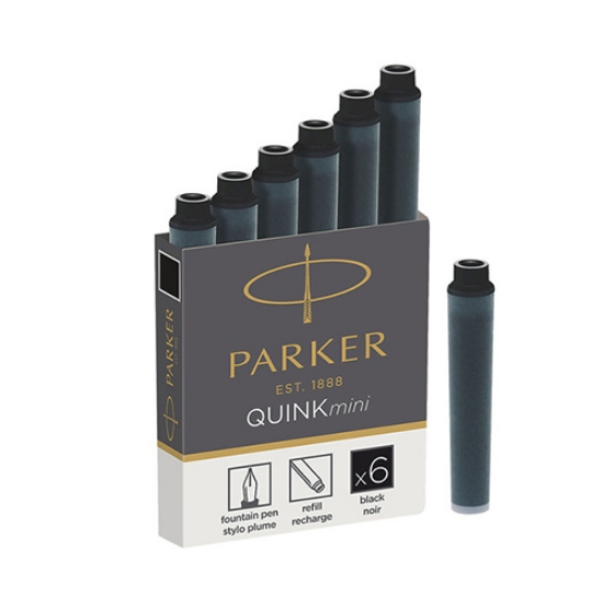 Imagem de CX.6 CARTUCHOS TINTA PARKER MINI PRETO 1950407