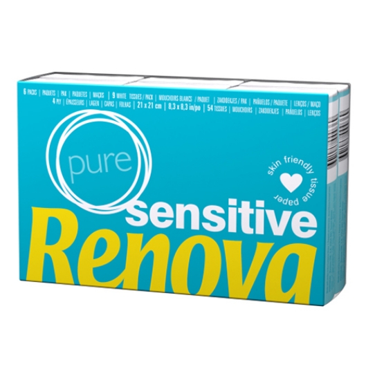 Picture of EMB.6 PACOTES LENÇOS RENOVA SENSITIVE BRANCOS