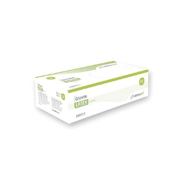 Imagem de CAIXA 100 LUVAS LATEX SEM PÓ "M"