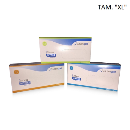 Imagem de CX.100 LUVAS NITRILO SEM PÓ "XL"