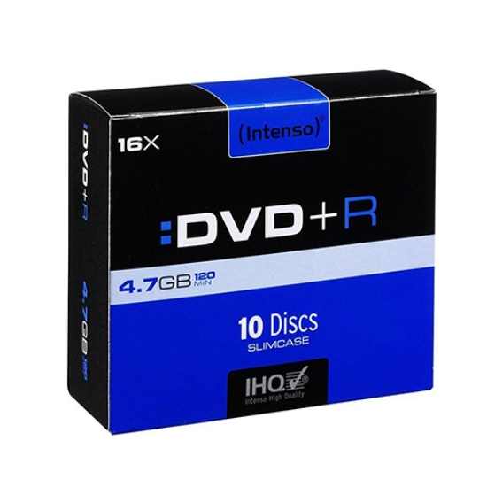 Imagem de DVD+R 4.7GB/120M. INTENSO (4111652) (CX.SLIM)