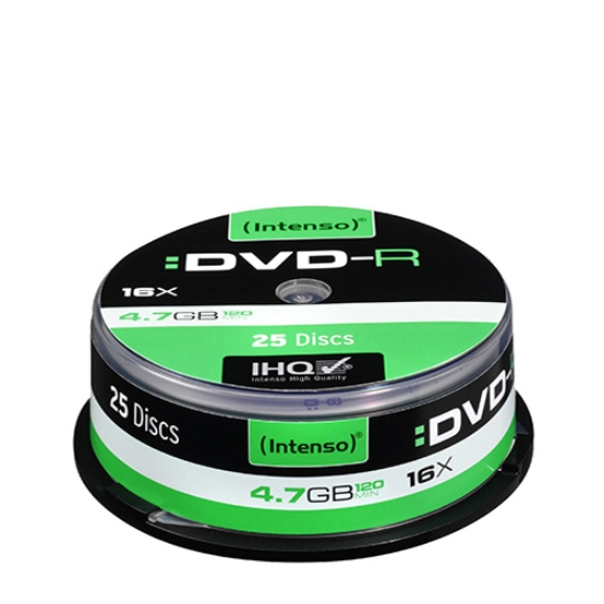 Imagem de BOB.25 DVD-R 4.7GB/120M. INTENSO (4101154/300433)