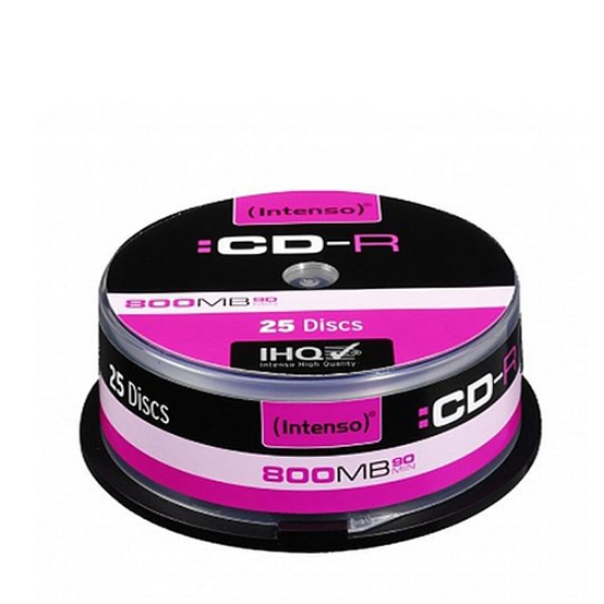 Imagem de BOBINE 25 CD-R 800MB/90M. INTENSO (1001134)