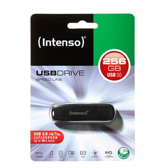 Imagem de DISK-PEN 256GB USB 3.0 INTENSO SPEED LINE (3533492)