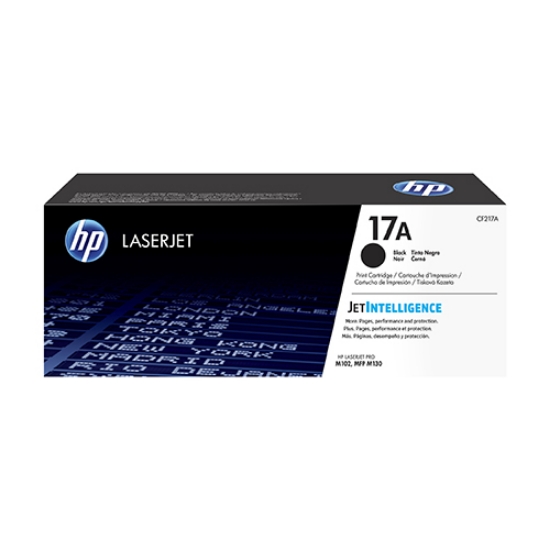 Imagem de TONER ORIGINAL HP 17A CF217A PRETO 1.600 PAGINAS