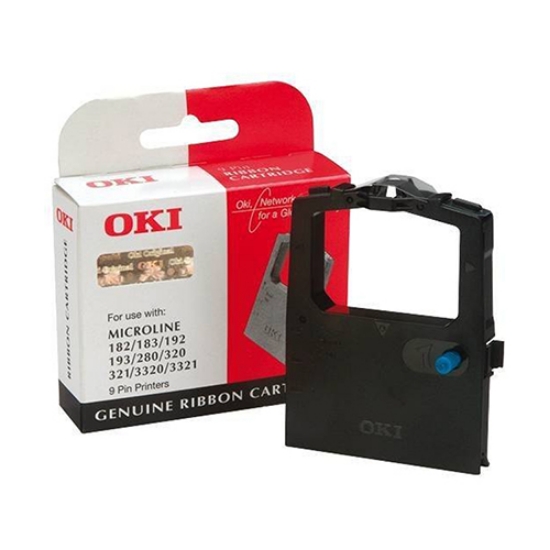Imagem de FITA ORIGINAL OKI ML-182/192/320/3320 PRETA NYLON (09002303)