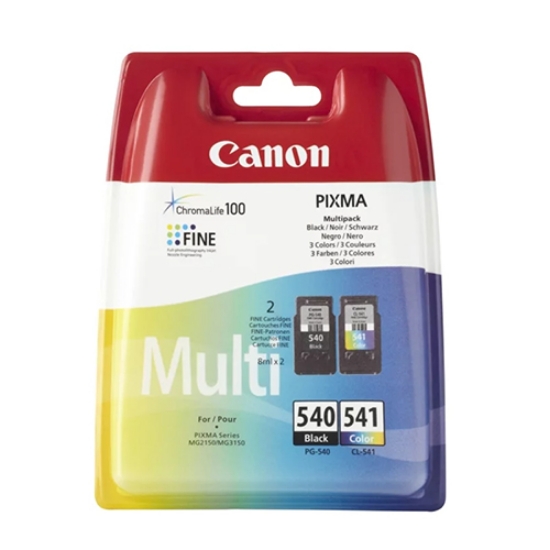 Imagem de MULTIPACK TINTEIROS ORIGINAIS CANON PG-540+CL-541 PRETO+CORES
