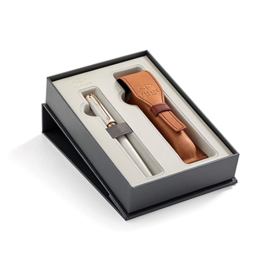 Imagem de CONJUNTO PARKER INGENUITY SLIM PEARL CANETA TINTA PERMANENTE + ESTOJO (2018977)