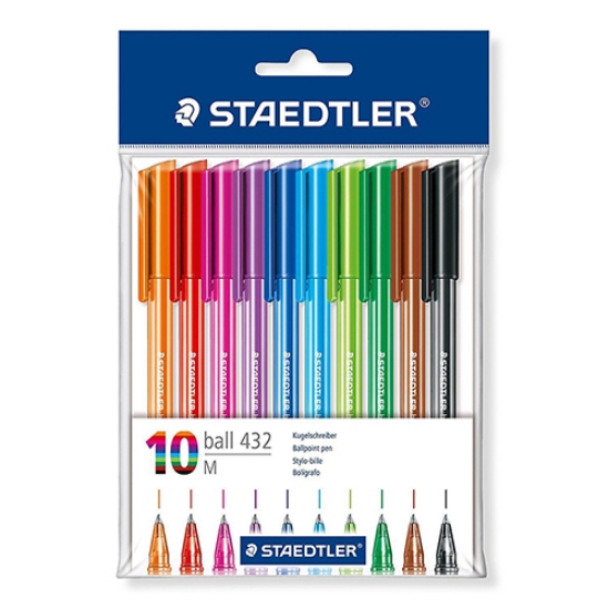 Picture of BLT.10 ESFEROG. STAEDTLER BALL ICE COLOURS 43235MPB10