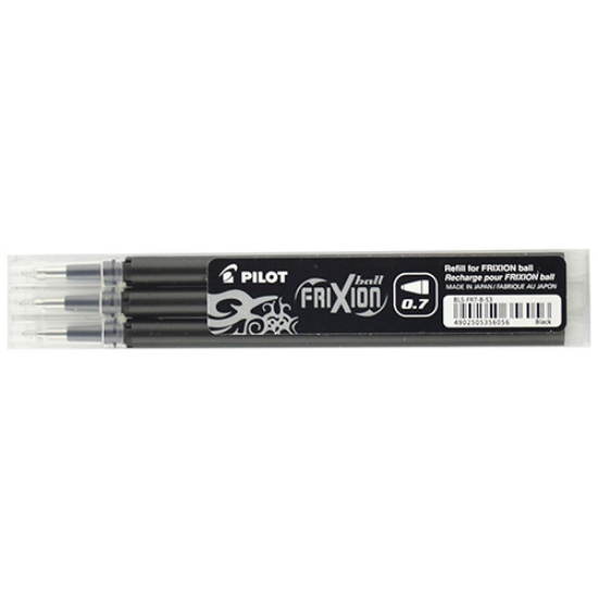 Picture of BLT.3 RECARGAS PILOT FRIXION BALL 0.7 PRETO BLS-FR7-B-53