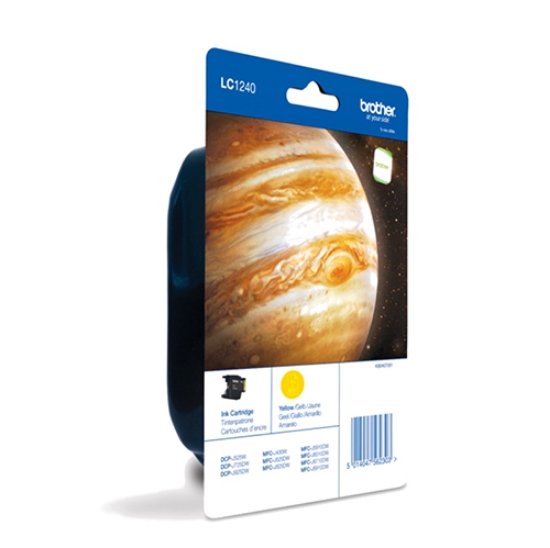 Imagem de TINTEIRO ORIGINAL BROTHER LC-1240YBP AMARELO 600PAG.