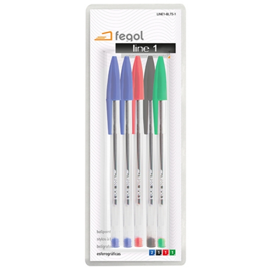 Imagem de BLT.5 ESFEROG. FEGOL CRISTAL LINE 1 (LINE1-BLT5-1)