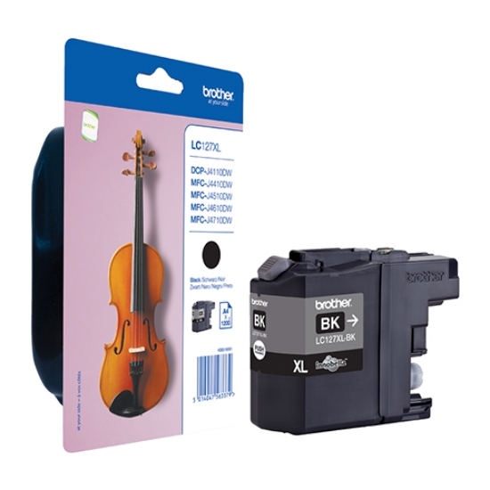 Imagem de TINTEIRO ORIGINAL BROTHER LC-127XLBK PRETO 1.200PAG.