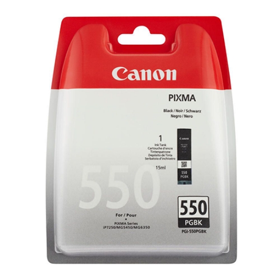 Imagem de TINTEIRO ORIGINAL CANON PGI-550PGBK PRETO 15ML