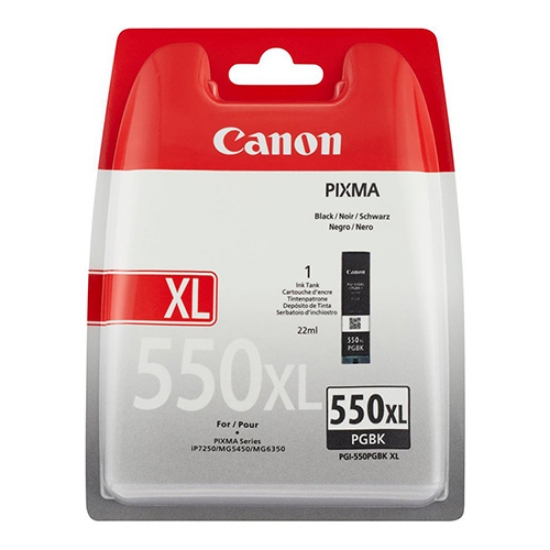 Imagem de TINTEIRO ORIGINAL CANON PGI-550PGBK XL PRETO 22ML