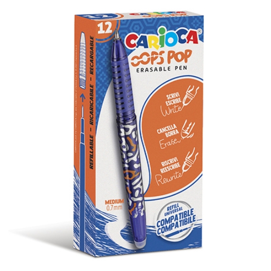 Picture of ESFEROGRÁFICA APAGÁVEL CARIOCA OOPS POP 0.7 AZUL (42044/02)