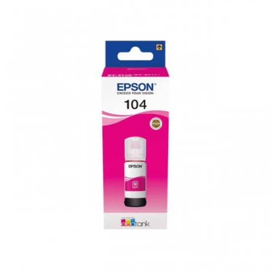 Imagem de TINTEIRO ORIGINAL EPSON 104 MAGENTA 65ML T00P340 (ECOTANK)