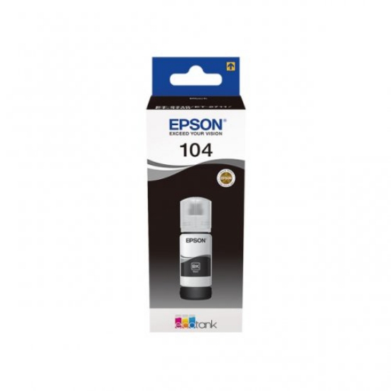 Imagem de TINTEIRO ORIGINAL EPSON 104 PRETO 65ML T00P140 (ECOTANK)