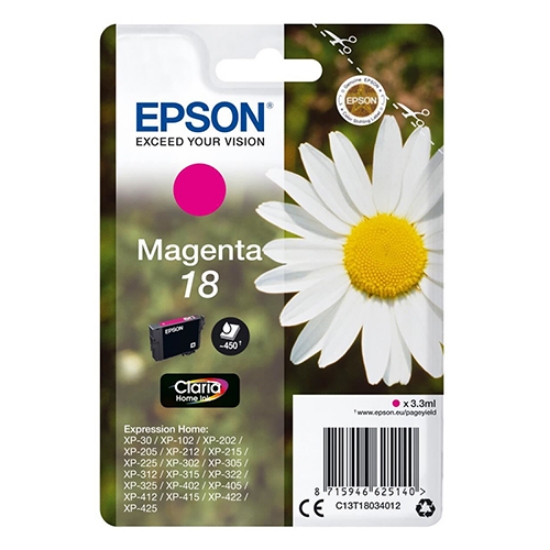 Imagem de TINTEIRO ORIGINAL EPSON 18 MARGARIDA MAGENTA (T1803)