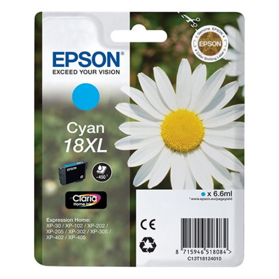 Picture of TINTEIRO ORIGINAL EPSON 18XL MARGARIDA CYAN (T1812)