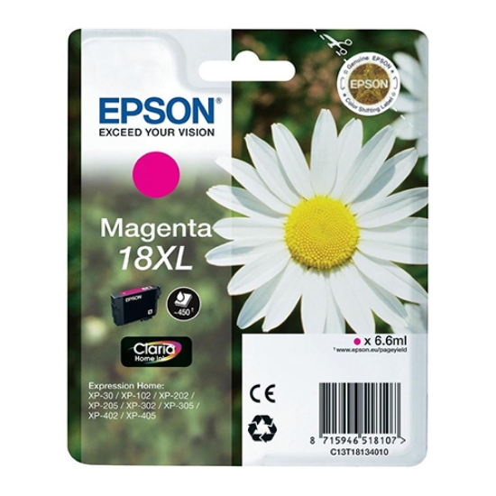 Imagem de TINTEIRO ORIGINAL EPSON 18XL MARGARIDA MAGENTA (T1813)