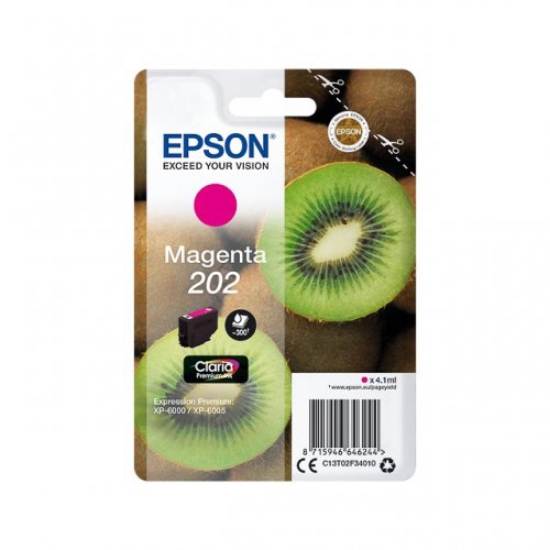 Picture of TINTEIRO ORIGINAL EPSON 202 T02F34010 MAGENTA