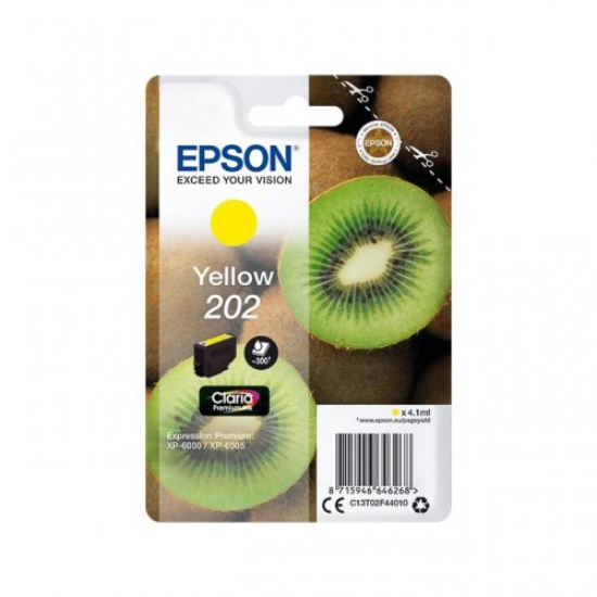 Imagem de TINTEIRO ORIGINAL EPSON 202 T02F44010 AMARELO