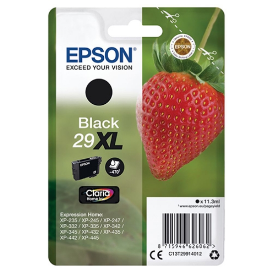 Imagem de TINTEIRO ORIGINAL EPSON 29XL (T2991) PRETO ALTA CAP.