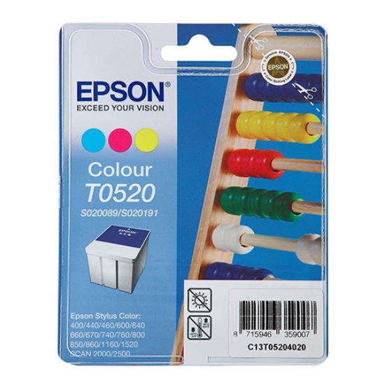 Imagem de TINTEIRO ORIGINAL EPSON T0520 CORES 35ML